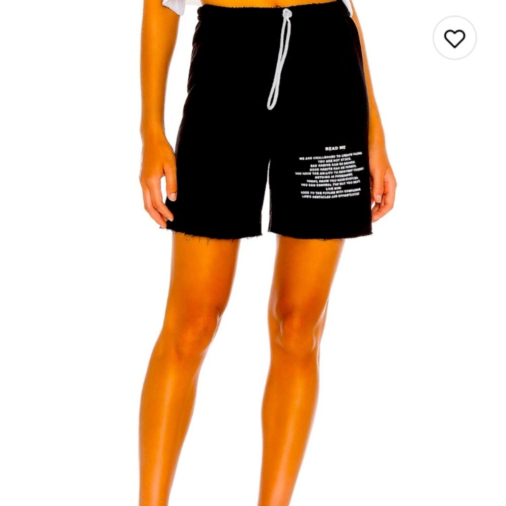 Comfy-cute BOYS LIE “Read Me” Black V2 Shorts, Sz M